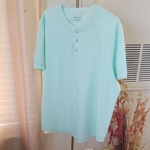 Untuckit Mint Green Men's Shirt Size XXXL - Picture 1 of 5
